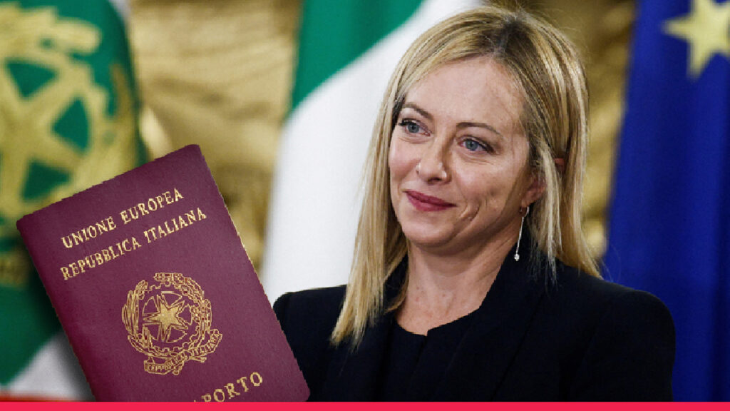Giorgia Meloni about Italian Passport