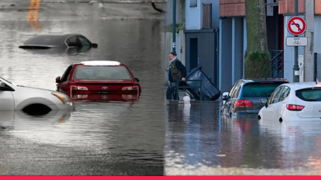 একের পর এক ঝড়ে বিপর্যস্ত ফ্রান্স; পানির নিচে বিস্তীর্ণ এলাকা, রেড অ্যালার্ট জারি