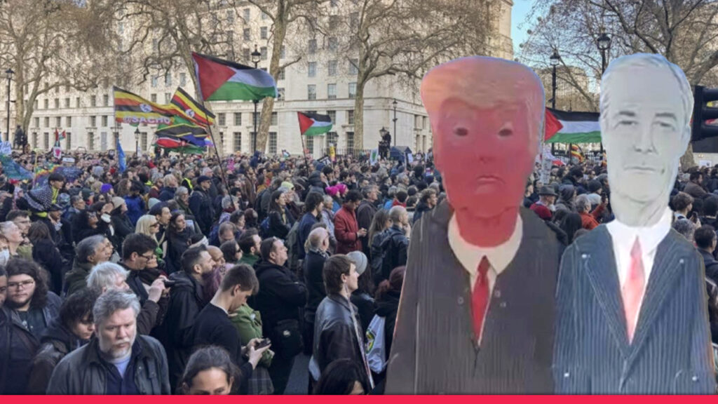 লন্ডনে ৫ লাখ মানুষের;বর্ণবাদবিরোধী ইতিহাসের বৃহত্তম মিছিল