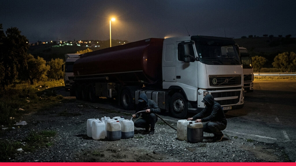 পর্তুগালের ভিলা ফ্রাঙ্কা ডি জিরা এলাকায় ট্রাক থেকে তেল চুরির সময় দুই যুবক গ্রেপ্তার